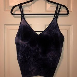 Crushed velvet tank